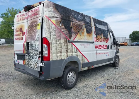 2017 Ram Promaster 2500 High Roof 159 Wb z USA, uszkodzony, nr VIN 3C6TRVDG4HE510353